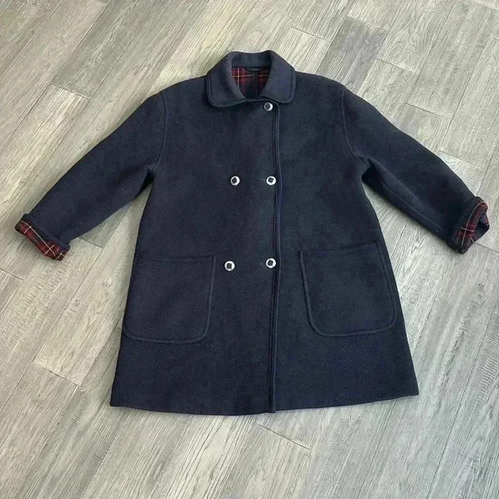 🔥Merlet Original Tiroler  Loden🔥 | Vintage 100% wool black coat made in Italy